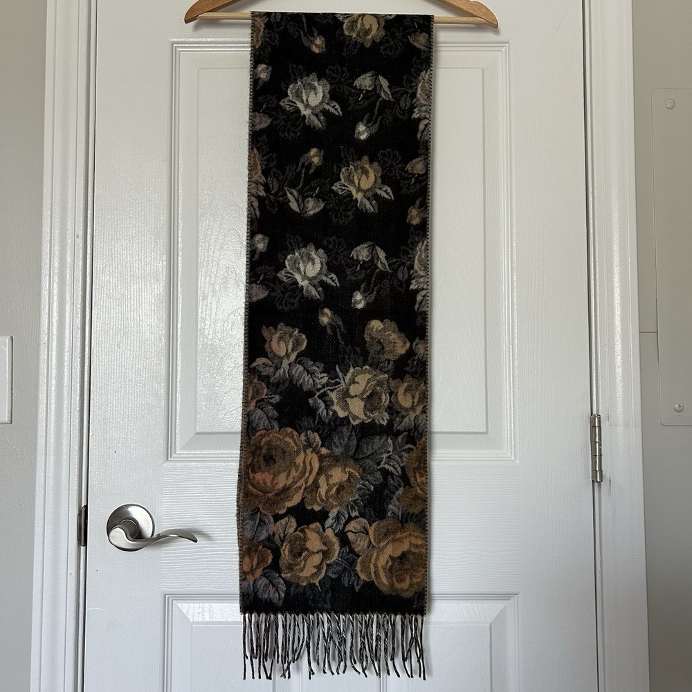 Eden 100% Pure Cashmere Floral Print Scarf‎